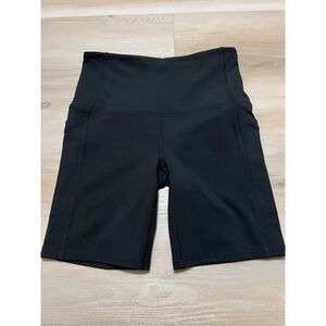 NWT DSG Bike Shorts Womens Small Black Momentum High Rise 7" Inseam Biker